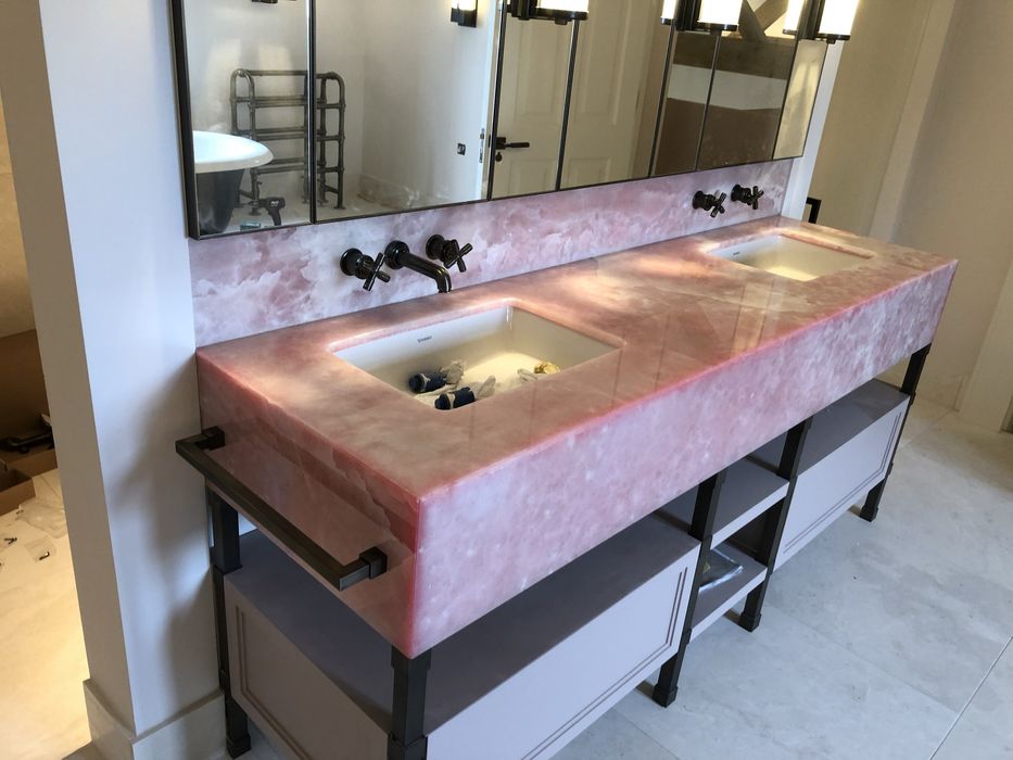 Marmore rosa lavatorio