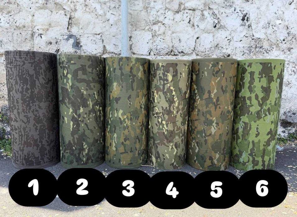 Спанбонд 0,8x250 Принт(камуфляж,мультикам) , матеріал для маскувальних сіток