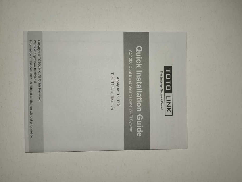 Router Totolink T6 AC1200 2szt. Biały