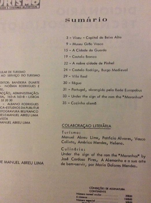 Revista de Turismo – Arte Paisagem e Costumes de Portugal