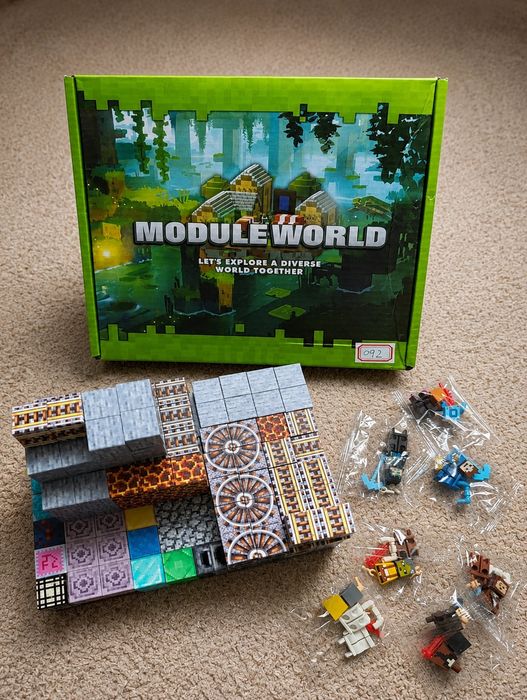 Duży zestaw klocków magnetycznych Minecraft