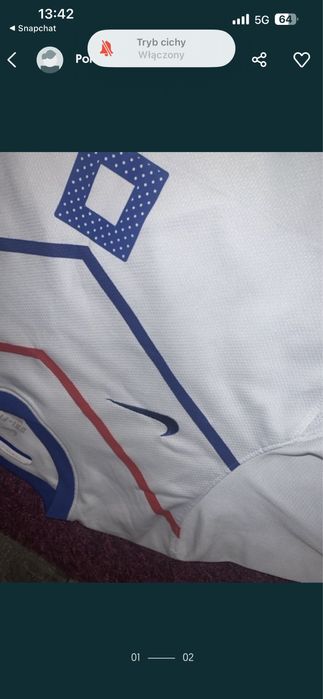 Bluzka nike biala biala