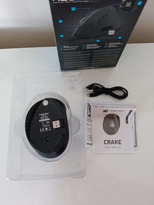 Mysz ergonomiczna bezprzewodowa do intensywnej pracy przy komputerze