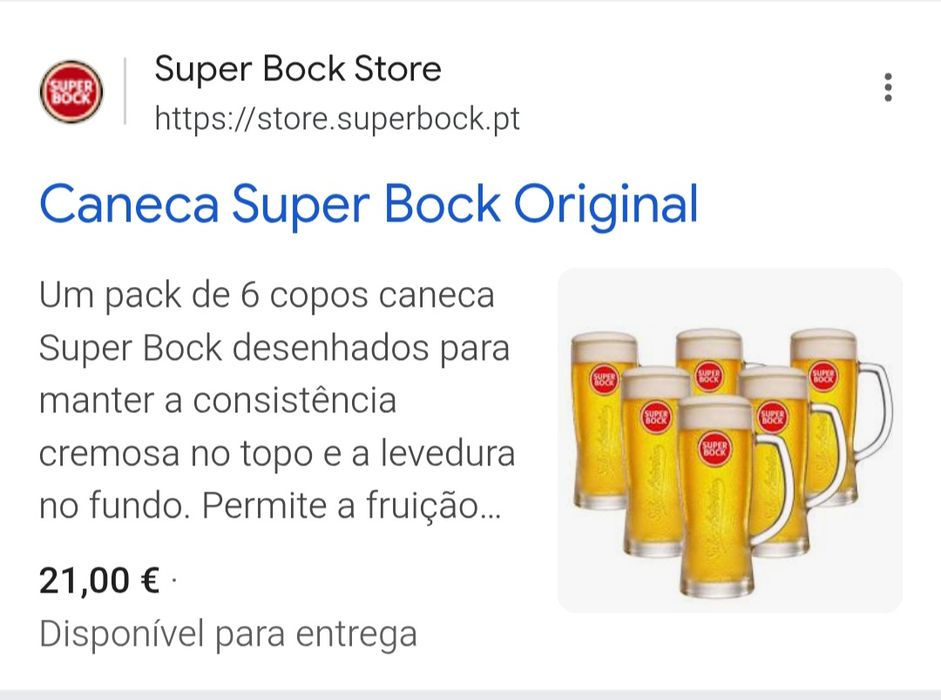 Canecas Super Bock Original