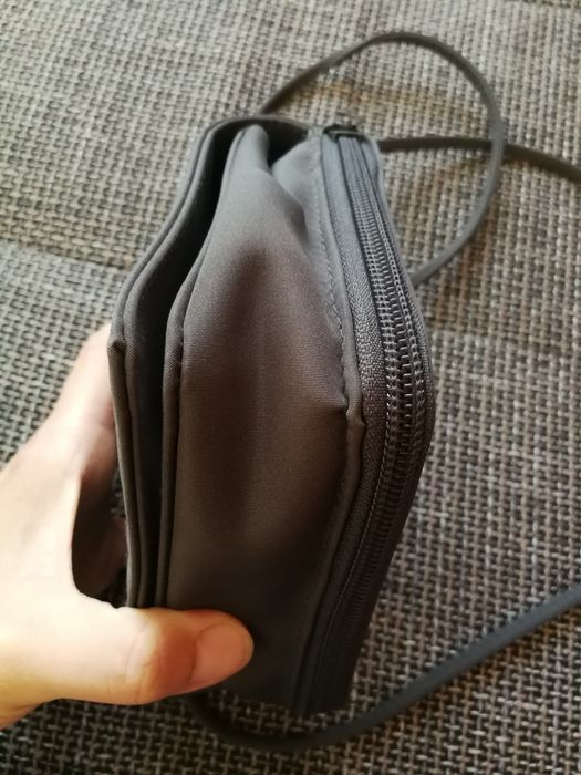 Stan ideal, mała szara torebka materiałowa, na wieczór i na co dzień