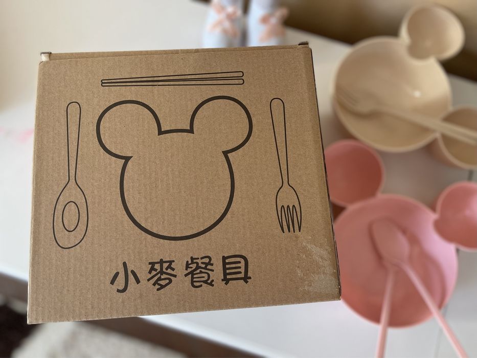 Дитячий силіконовий екопосуд з Мікі