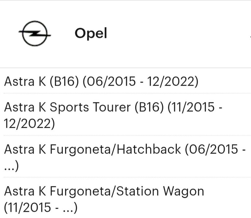 Amortecedores novos Opel astra k