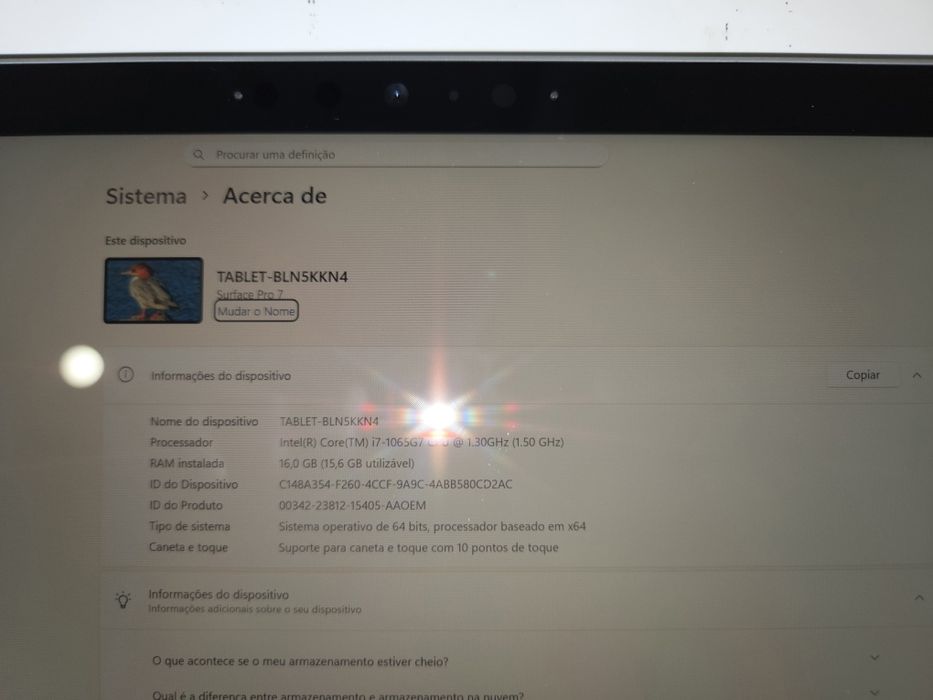 Microsoft Surface Pro 7 | Intel Core i7 | 16GB RAM | Estado Irrepreens