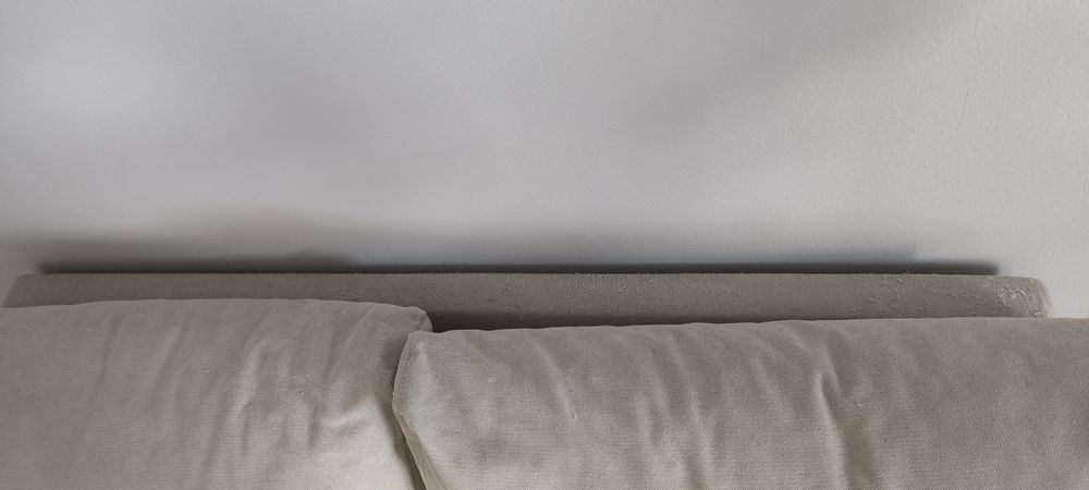 Sofá 2 Lugares Onda (180x90cm) - Cor : Bege 2 Puffs