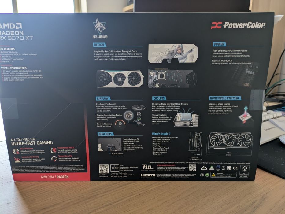 Placa gráfica AMD Powercolor Reva 9070 XT