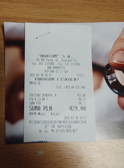 Telefon dla seniora Maxcom 42dse biurkowy