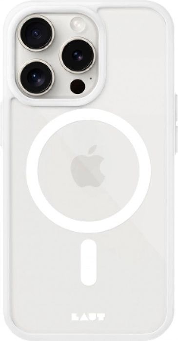 Etui Laut Huex Protect z MagSafe do iPhone 15 Pro Max - białe