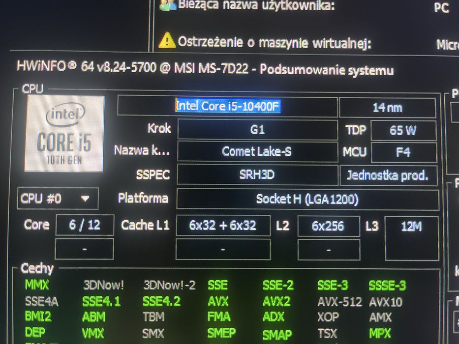 Intel Core i5-10400F