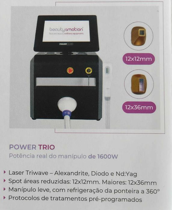 Máquina de laser diodo tripla onda