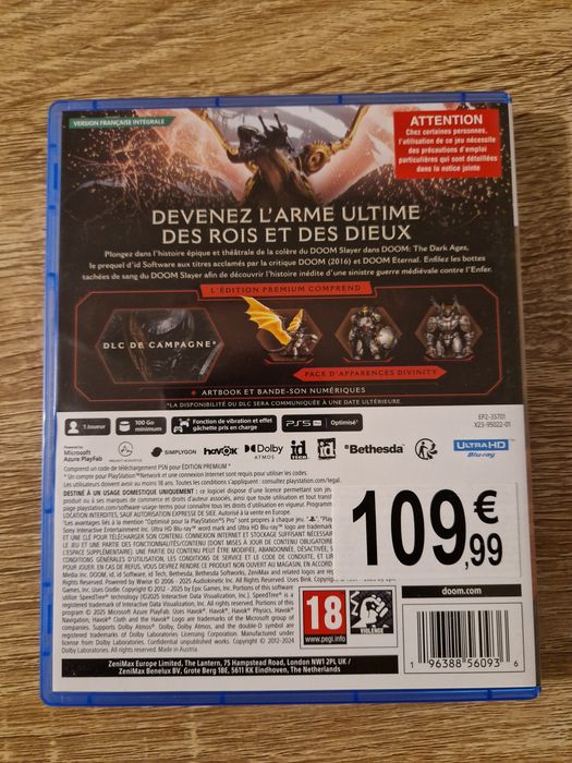 Doom The Dark Ages Premium Edition PS5