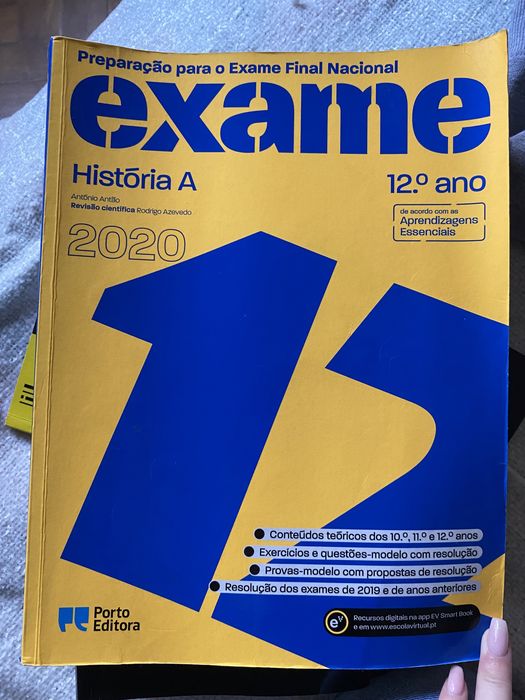 Livros de preparação para exame nacional de História A