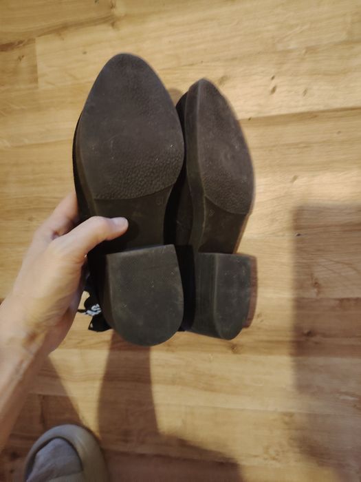 Botki zamszowe czarne