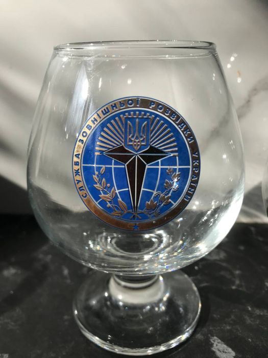 СВРУ/СЗРУ Набор 2 стакана/бокала Служба зовнішньої розвідки України