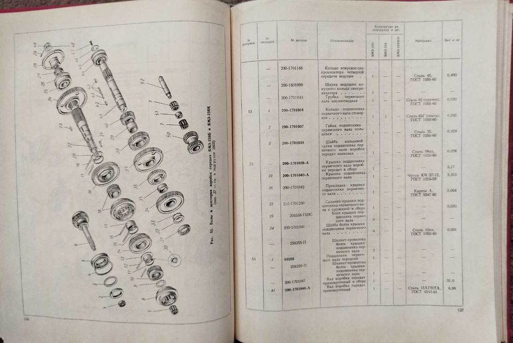 Книга ЯМЗ-236, ЯМЗ-238 и ЯМЗ-238НБ Каталог деталей двигателей