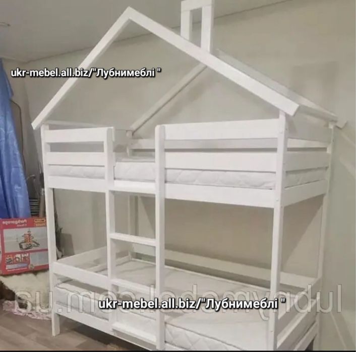 Кровать двухъярусная "Линда" , двоповерхове ліжко трансформер.