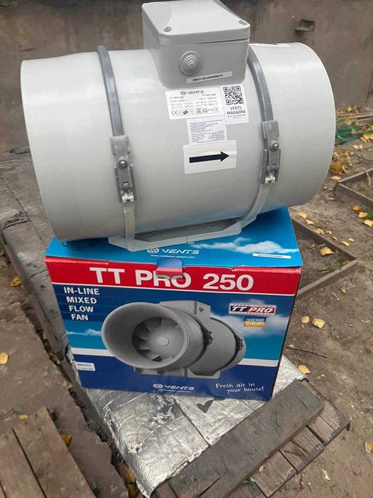 Вентилятор канальний Vents ТТ ПРО 100 125,150,160,200 250 315 витяжний