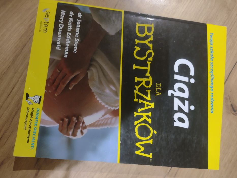 2 Książki Ciąża dla bystrzaków i Od niemowlęcia...