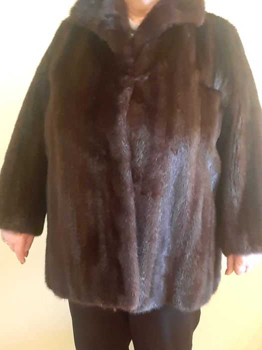 Kurtka z Norek - Giorgio - Markowe futro