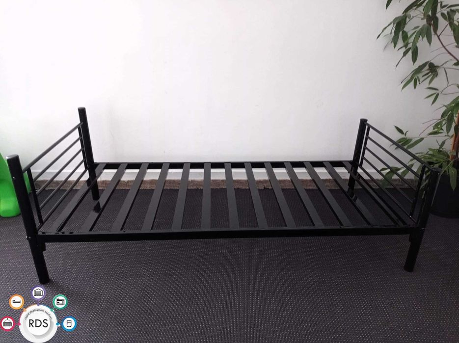 Łóżko metalowe pojedyncze lub piętrowe wojskowe pracownicze 90x200 cm