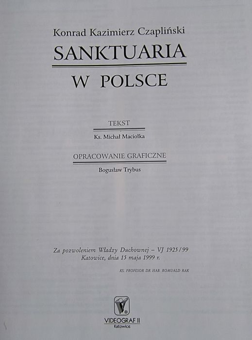Sanktuaria w Polsce Konrad Kazimierz Czapliński