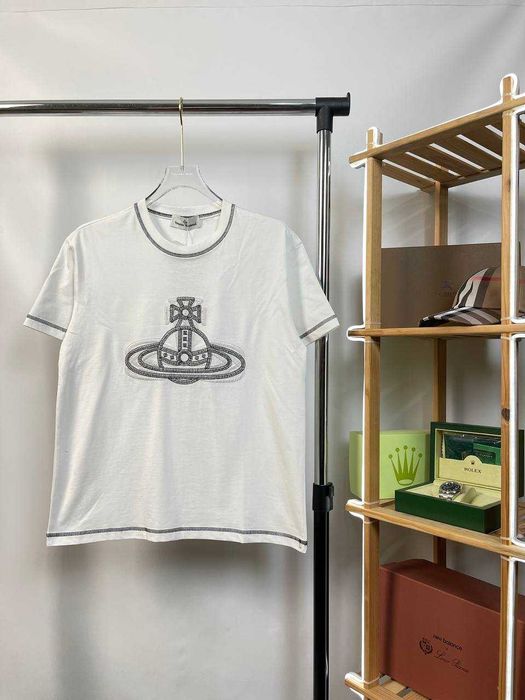 Футболка Vivienne Westwood | Бавовняна Футболка З Вишитим Логотипом