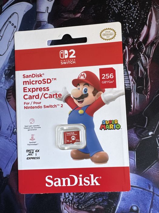 Карта пам'яті SanDisk Nintendo Switch microSD Express card 256 GB