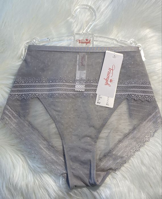 Majtki Triumph Tempting Tulle 01 Maxi nowe z metką EU 42 - szare
