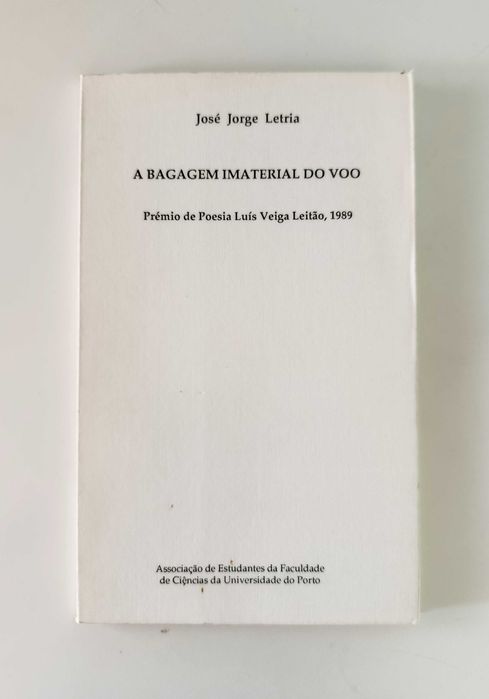 José Jorge Letria | A Bagagem Imaterial do Voo [1ª edição, 1991]