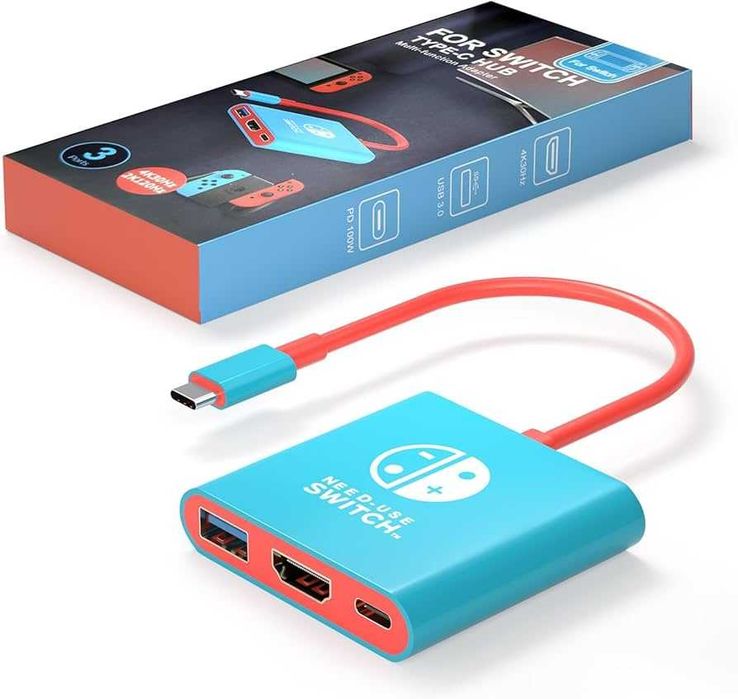 STACJA DOKUJĄCA DOCK NINTENDO SWITCH USB-C 4K HDMI USB3.1 PD 100W PC MAC