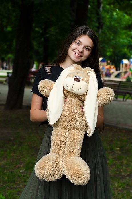 Плюшевий зачик Тотті! Милий м'який кролик!