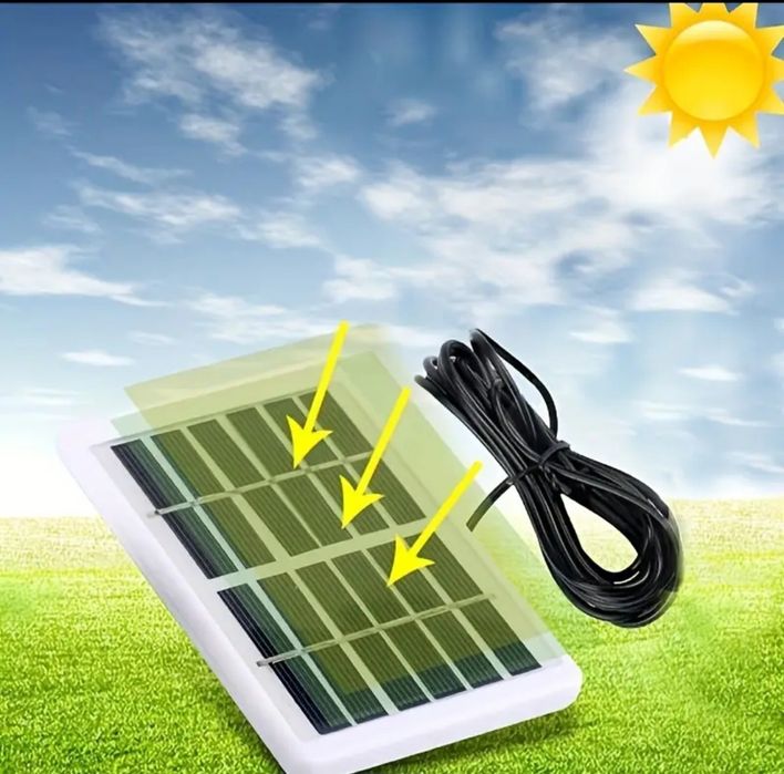 2 pack de lampada + painel solar + comando