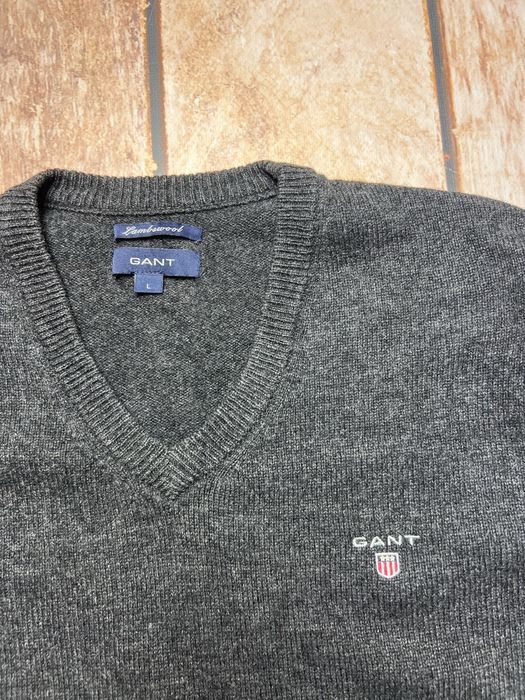 Sweter wełniany Gant w serek