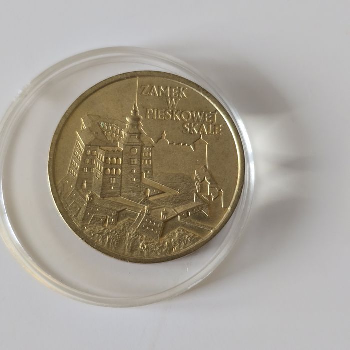 Moneta kolekcjonerska. Zamek w Pieskowej Skale