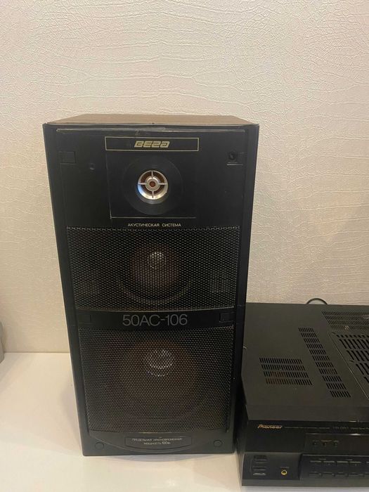 Pioneer VSX-D510, колонки акустические ВЕГА 50АС-106.