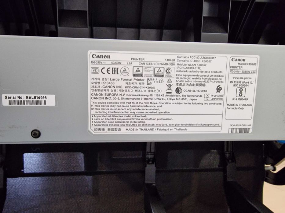 Impressora / plotter Canon de grandes formatos A0