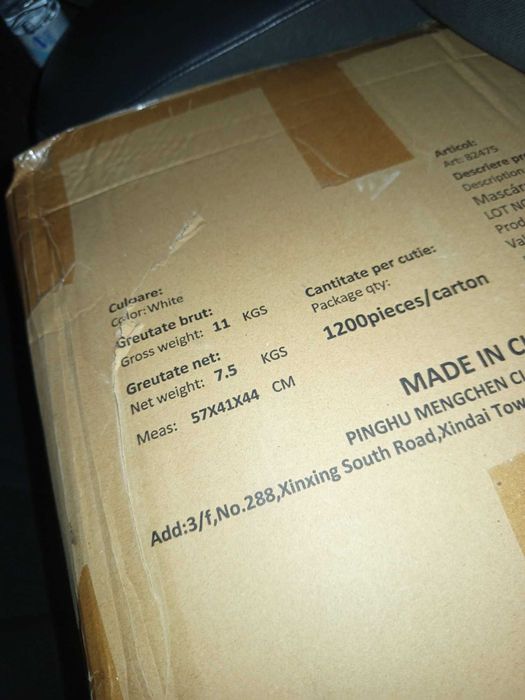 Máscara de Proteção c/Filtro Antiparticulas KN95/FFP2 - 25000 und