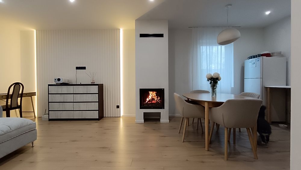 Дом-новострой с камином