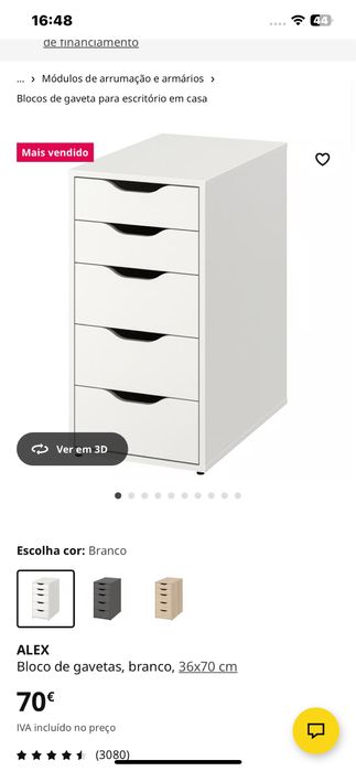 Penteadeira ikea como nova comprada a 5meses