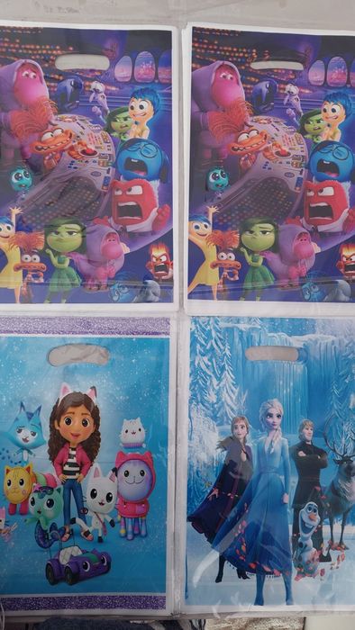 Пакети на День народження Стіч Minni Соник  Ельза Паук 30шт