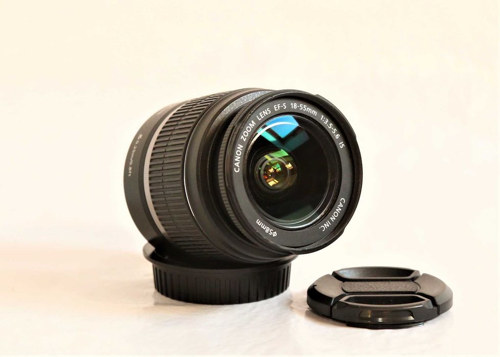 Lente Canon 18-55mm com estabilizador objetiva em bom estado