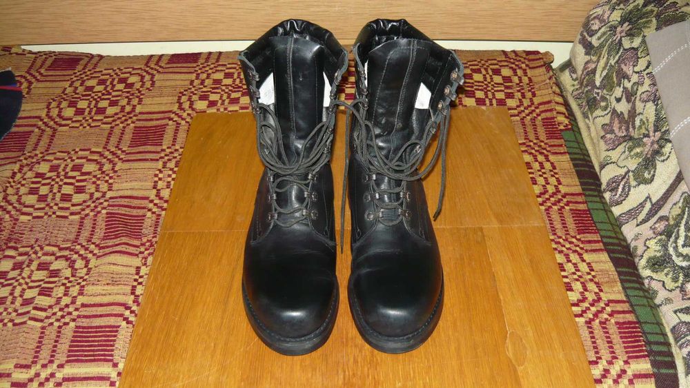 Buty wojskowe 29,5 45,5 desanty skóra skórzane szybkowiązy czarne