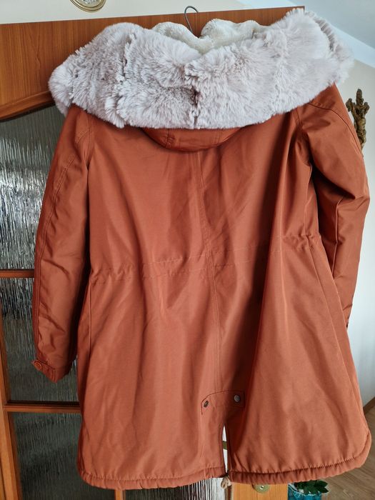 Zimowa ruda kurtka S
