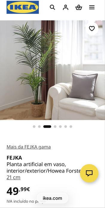 Planta Artificial IKEA FEJKA - só 25€ - IMPECÁVEL