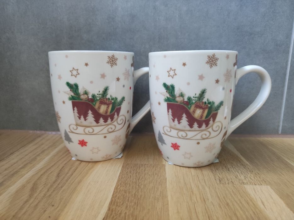 Kubek świąteczny ceramiczny 2 szt
