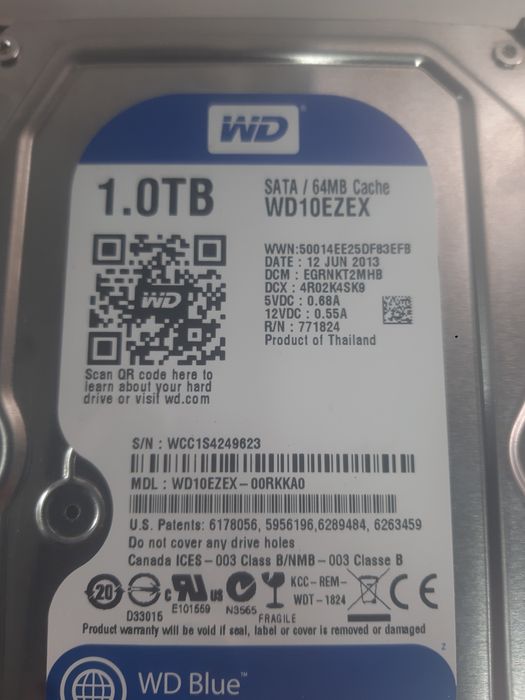 Жёсткий диск 1 ТБ для компьютера